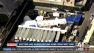 Doctors, nurses return home from New York