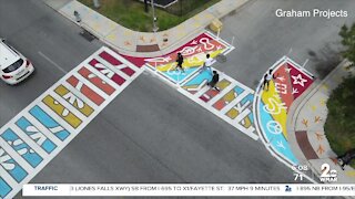 Graham Projects designs art installations at crosswalks and other public spaces and improves pedestrian safety