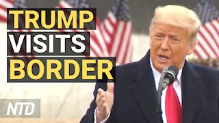 Trump Delivers Remarks at the 450th Mile of New Border Wall in Alamo, Texas | NTD