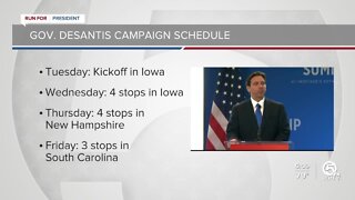 Florida Gov. Ron DeSantis kicks off presidential campaign in Iowa as he steps up criticism of Donald Trump