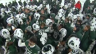 Walker, Thorne react to Michigan State's snowy win over Penn State