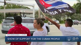 Pro-democracy Cuba caravan held in South Florida