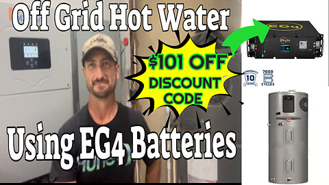Off Grid Water Heater using EG4 Batteries