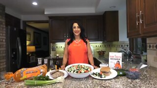 Fitness Friday – Red white and blue salad and burgers