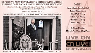 PRESS CONFERENCE: Assange Attorneys Suing CIA for Illegal Searches - Case Update