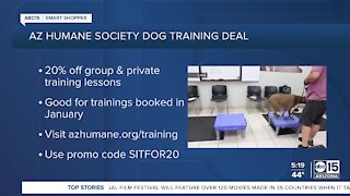 Get discounted dog training classes from Arizona Humane Society