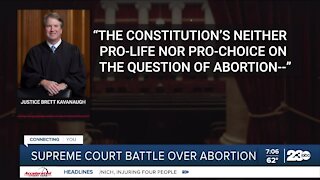 Supreme court battle over abortion