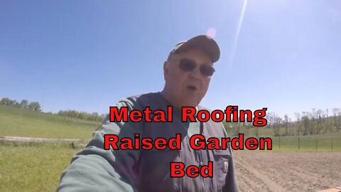 Making garden beds from metal roofing panels