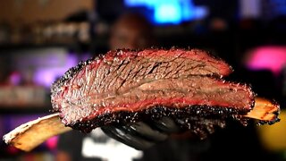 Weber Kettle Smoked Beef Ribs | Smoked Brisket on a Stick | The Dawgfatha's BBQ