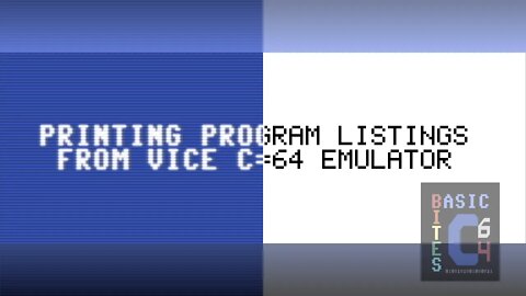 Printing From VICE Commodore 64 Emulator