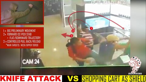 Knife attack versus shopping cart | Environmental weapons | RVFK