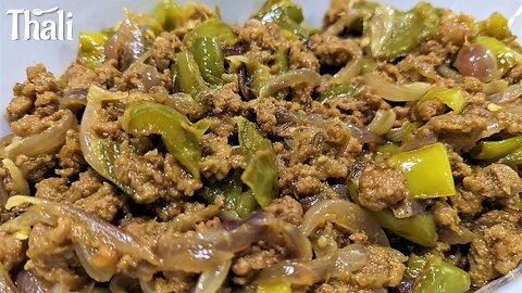 Delicious Qeema Shimla Mirch Pyaz Recipe in Urdu By Thali I Capsicum Recipe I #thali #food #viral