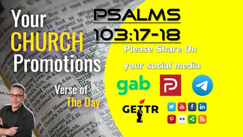Psalm 103:17-18 | Verse of the Day | Your Church Promotions