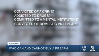 Who can and cannot buy a gun in Ohio, Kentucky and Indiana