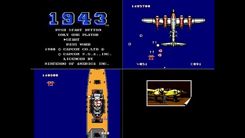 Nintendo Entertainment System (NES) :: 1943 (The Battle Of Midway) :: Full Walkthrough + Credits