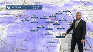 Widespread snow continue into the afternoon