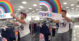Right-Wing Influencer Ethan Schmidt Takes Down LGBT Pride Displays: 'Very Disturbing to Me'