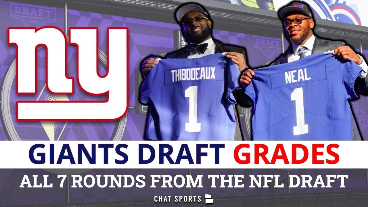 Giants Draft Grades: All 7 Rounds From 2022 NFL Draft Ft. Kayvon Thibodeaux  & Evan Neal 