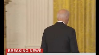 Biden Runs After Speech on Vaccines, Refuses to Take Questions