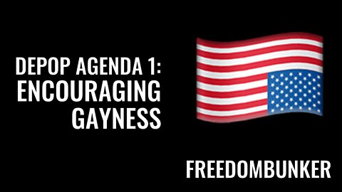 73 DEPOP AGENDA 1: Encouraging Gayness
