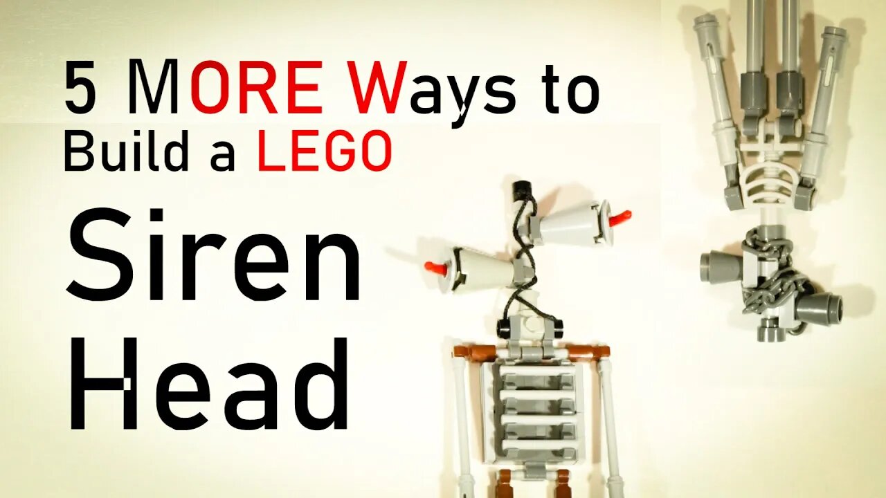 5 MORE ways to Build a Lego Siren Head