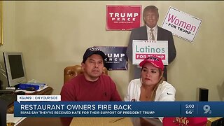 Owners of Sammy's Mexican Grill in Catalina receive backlash after attending Trump rally in Phoenix