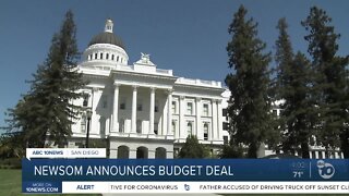 Newsom announces budget deal