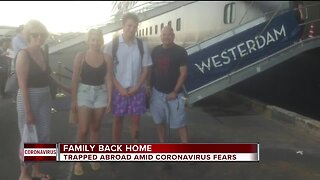 Family back home in Michigan after trapped abroad amid coronavirus fears