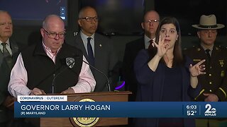 Governor Hogan gives an update on the coronavirus outbreak