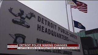 Detroit police cutting down on interactions due to coronavirus