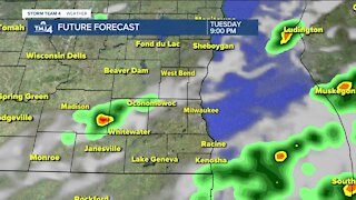 Storms possibly continue into Tuesday