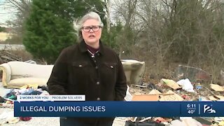 Tulsa business owner frustrated by unsightly dumping ground
