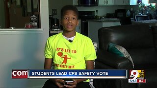 Students lead Cincinnati Public Schools pedestrian safety vote