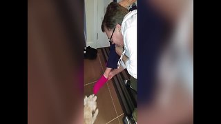 Dog shows Grandma a Crazy Trick with Socks