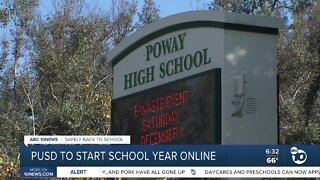 Poway Unified School District to start school year online