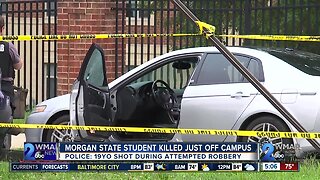 Morgan State student killed off campus on Thursday