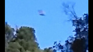 Smoking Flying Saucer Falls To Earth!