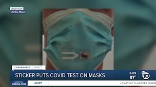 Sticker puts simple COVID-19 test on masks
