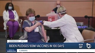 Biden pledges 100 million vaccines in first 100 days