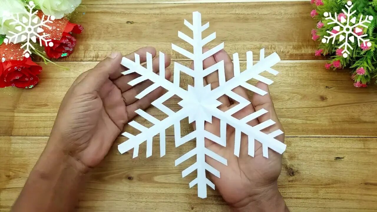 Paper Cutting Snowflakes Design ️ How To Make Snowflake Out Of Paper 🎄