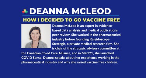 Questioning Vaxx Safety - Former Pharmaceutical Employee, Deanna McLeod