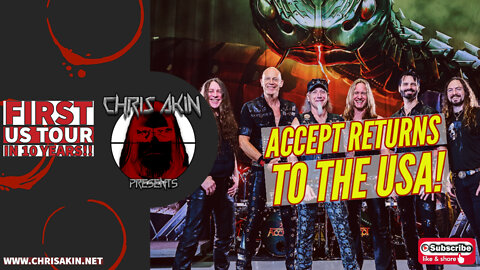 CAP | Accept Embark On First Tour Of The USA In 10 Years!