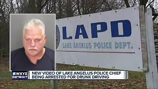 New video of Lake Angelus Police Chief being arrested for drunk driving