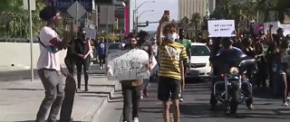 Protests halt overnight in Las Vegas