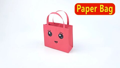 Origami Paper Bag, How To Make Paper Bags with Handles