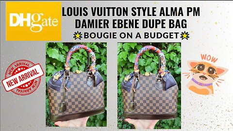 DHgate Bag Haul - Louis Vuitton Style 2023 Nautical Damier Azure Neverfull  MM Dupe Bag Unboxing 