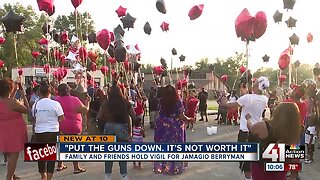 Family and friends hold vigil for Jamagio Berryman