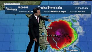 Tropical Storm Isaias - 6pm update