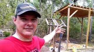 Off Grid Cabin = Solar Stand, More Lumber, Clearing Area