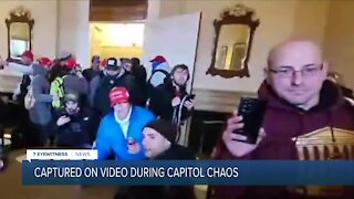 Videos show local man inside Capitol during chaos